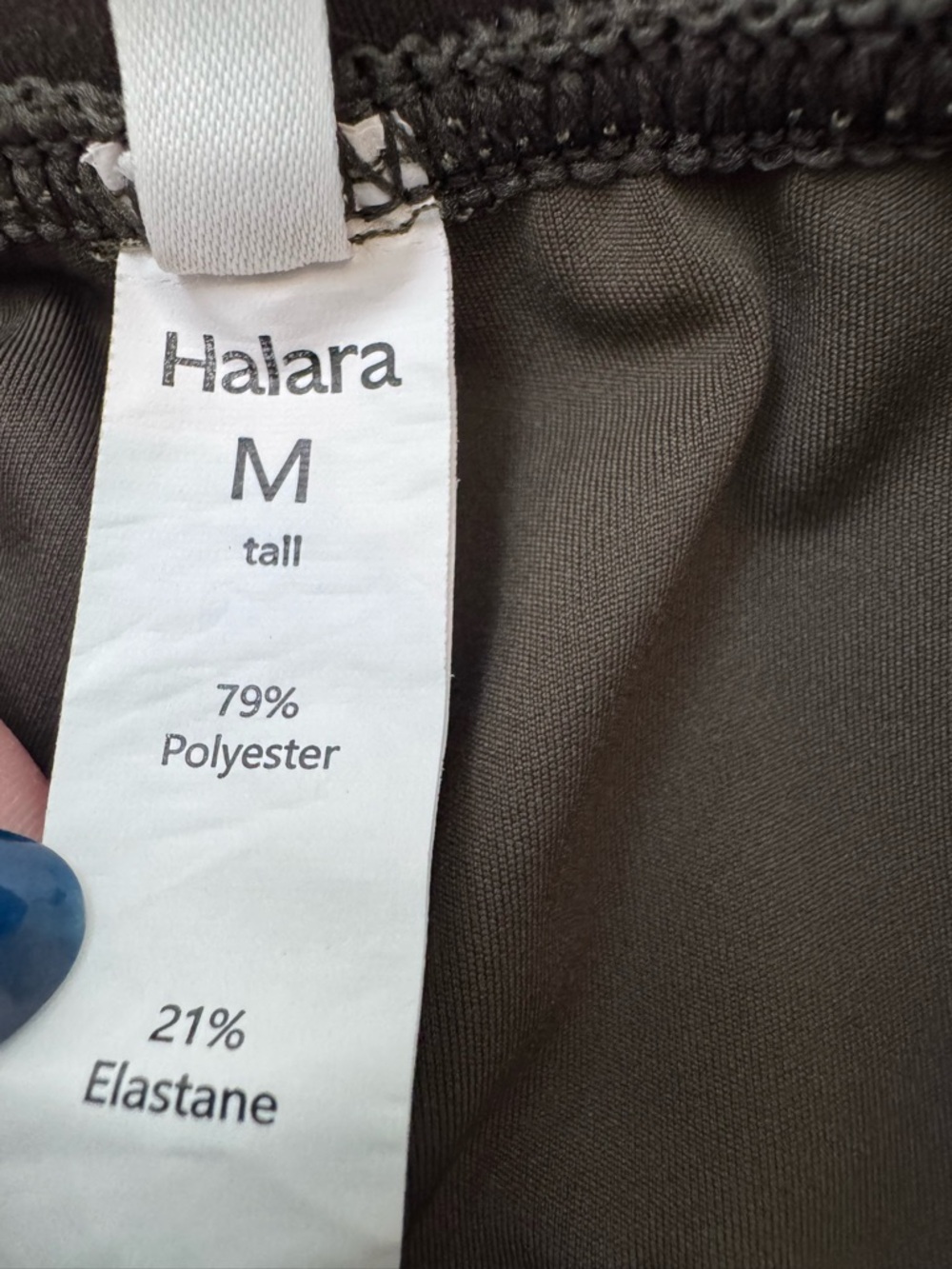 Halara DayStretch High Waisted Straight Leg Casual Pants Pockets Green Med Tall - Picture 2 of 7